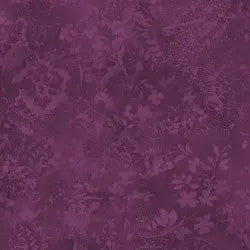 Purple Plum Vintage Damask Cotton Wideback Fabric per yard EE Schenck Co