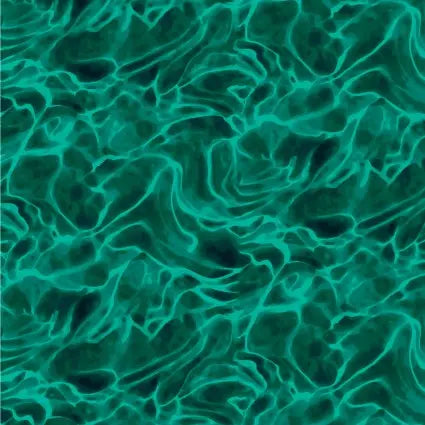 Green Malachite Wiggle Cotton Wideback Fabric per yard - Linda's Electric Quilters