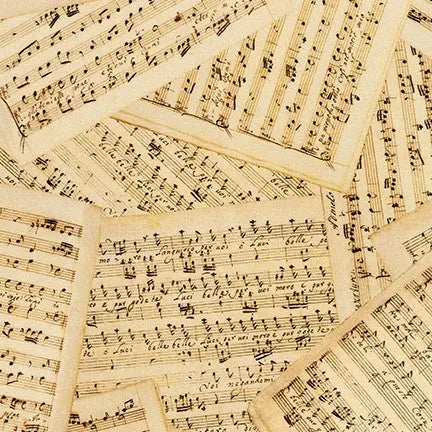 Natural Antique Library of Rarities Cotton Wideback Fabric Per Yard Robert Kaufman Fabrics