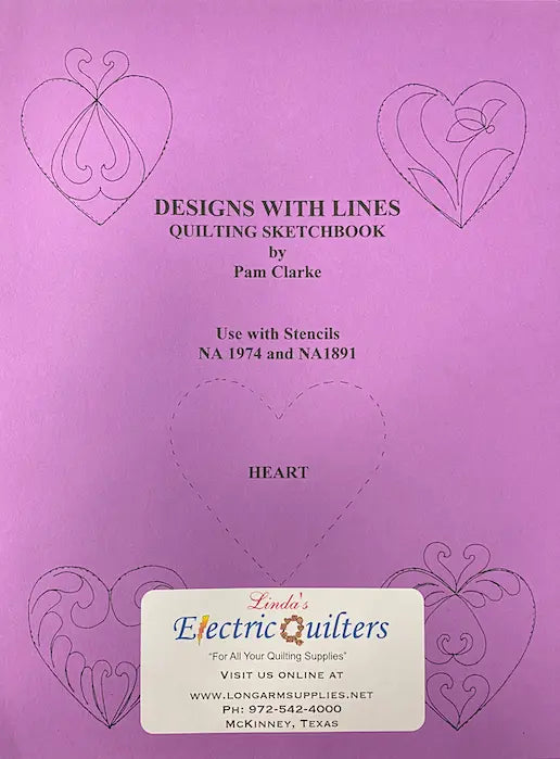 1891 Hearts Sketchbook - Linda's Electric Quilters