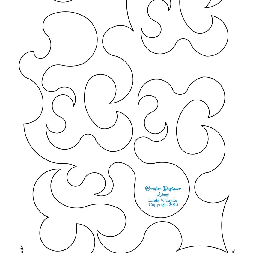 242 Open House Pantograph by Linda V. Taylor - Linda's Electric Quilters