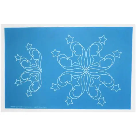 60047 Celestial Star 10" and 8" Block Stencil - Linda's Electric Quilters