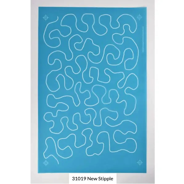 31019 Stipple 10" by 15" Stencil - Linda's Electric Quilters