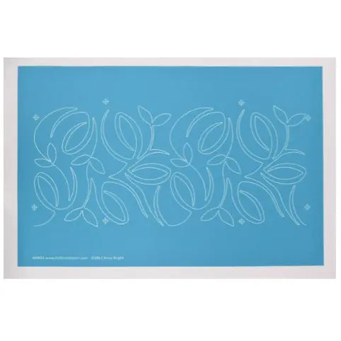 60031 Bamboo Swirls 6 3/4" by 15" Stencil - Linda's Electric Quilters