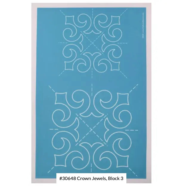 30648 Crown Jewels Block 8" & 6" Blocks - Linda's Electric Quilters