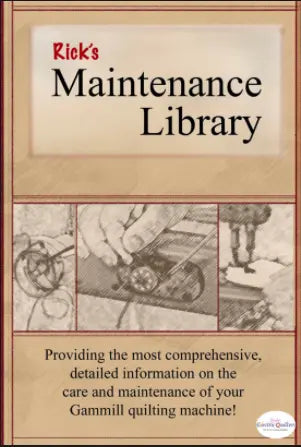 Ricks Maintenance Library for Gammill Machine - Digital Video Download - Linda's Electric Quilters
