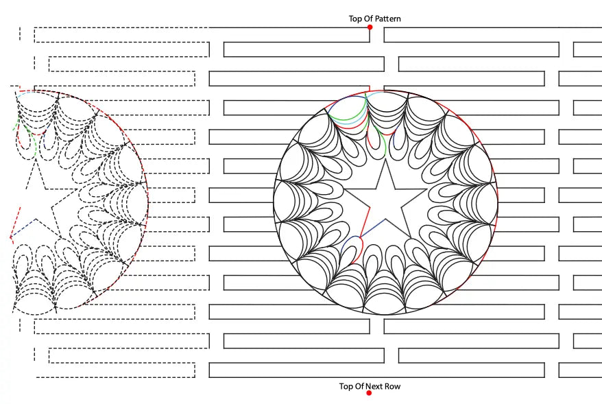 269 Star Pantograph by Linda V. Taylor - Linda's Electric Quilters