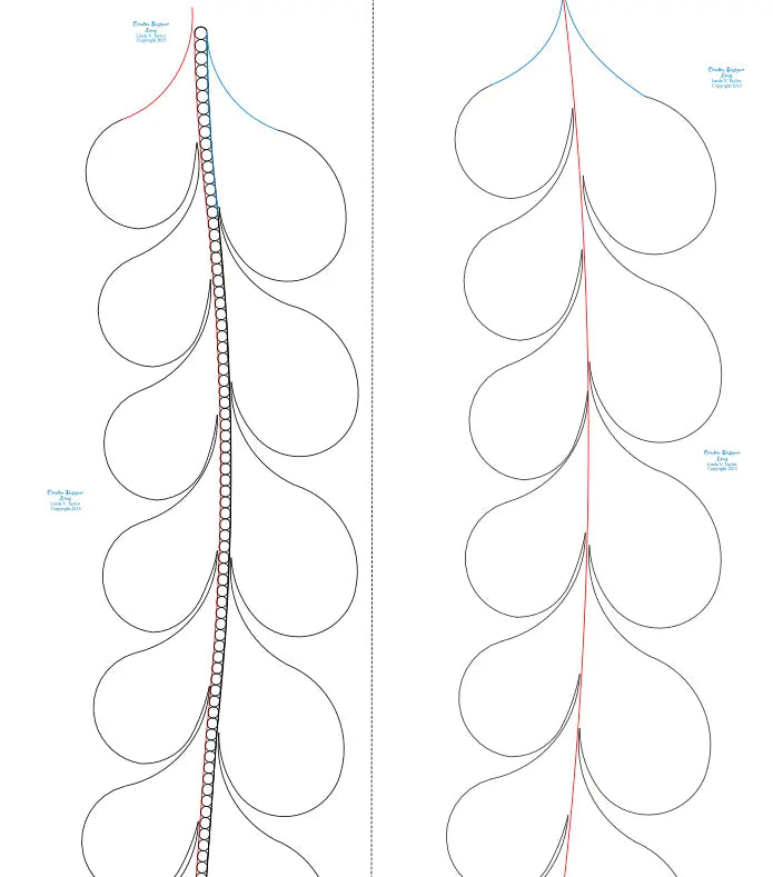 273 Border Base Pantograph by Linda V. Taylor - Linda's Electric Quilters