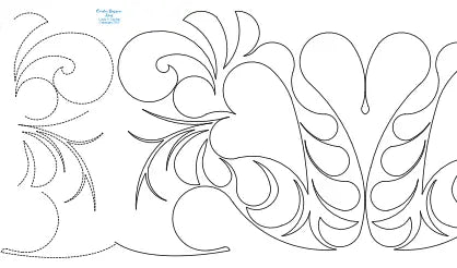 278 Lovely Hearts Pantograph by Linda V. Taylor - Linda's Electric Quilters