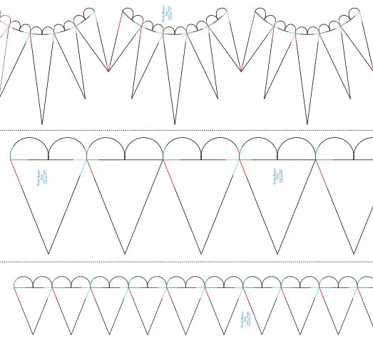 280 Heart Borders Pantograph by Linda V. Taylor - Linda's Electric Quilters
