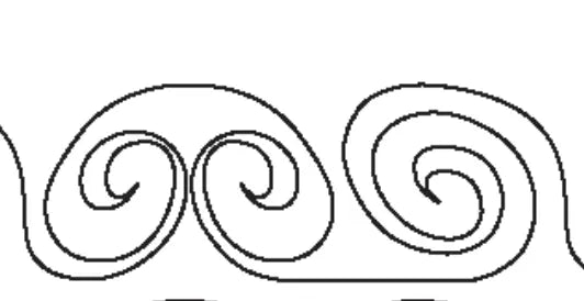 Crescent Swirls Digital E2E - Linda's Electric Quilters