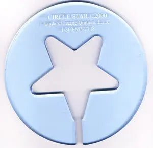 Circle 7"/ Star 4" Template - Linda's Electric Quilters