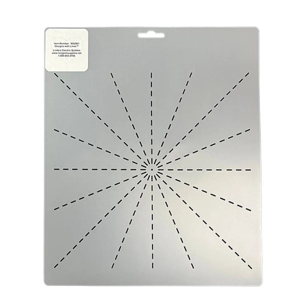 2185 Spider Web 14" Stencil - Linda's Electric Quilters