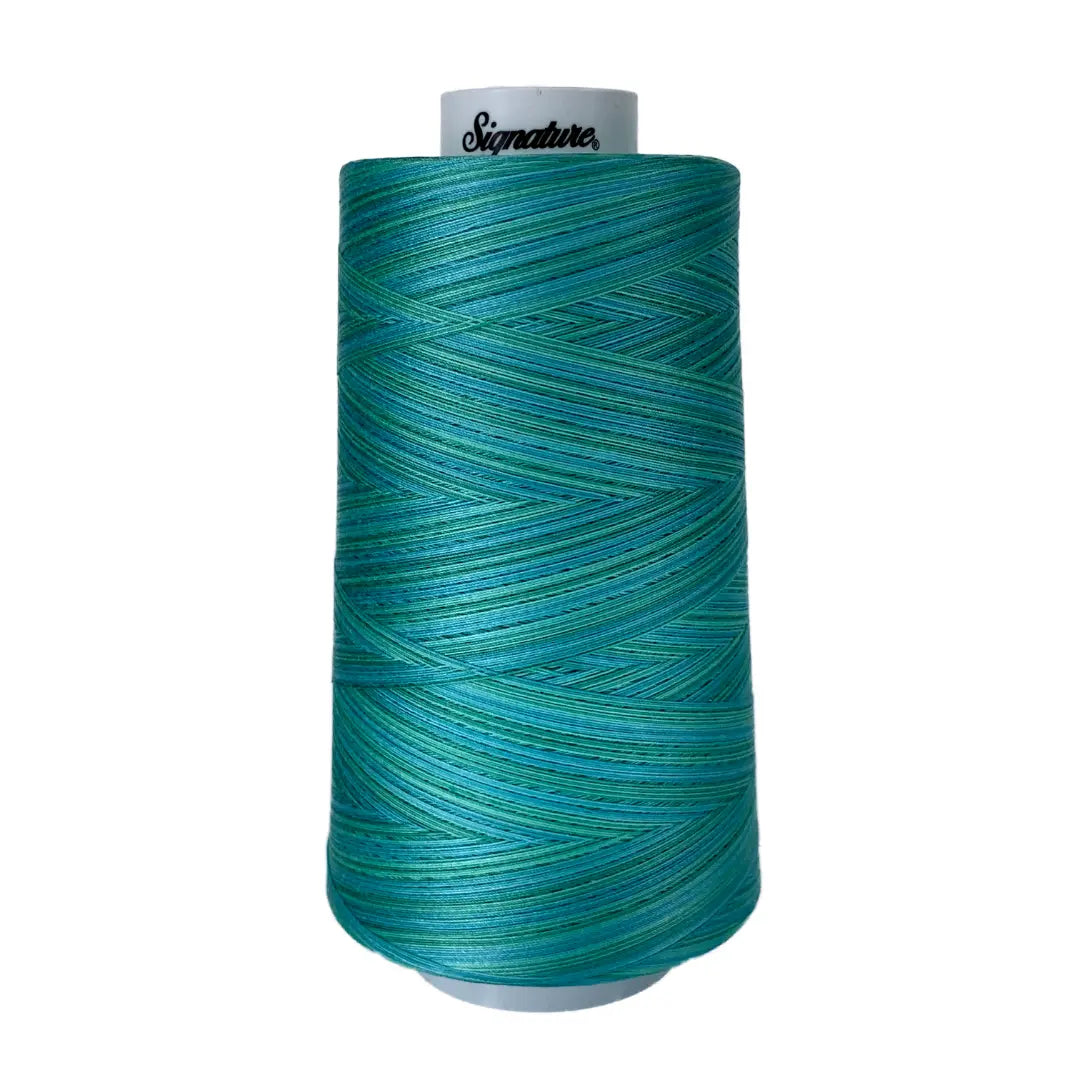 M83 Aqua Waters Signature Cotton Variegated Thread - Linda's Electric Quilters