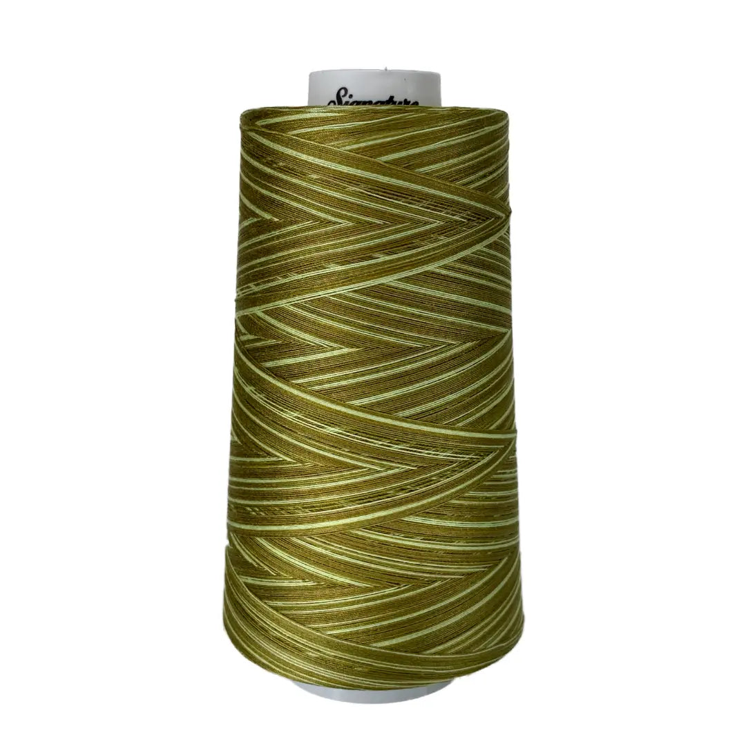 M84 Limey Greens Signature Cotton Variegated Thread - Linda's Electric Quilters