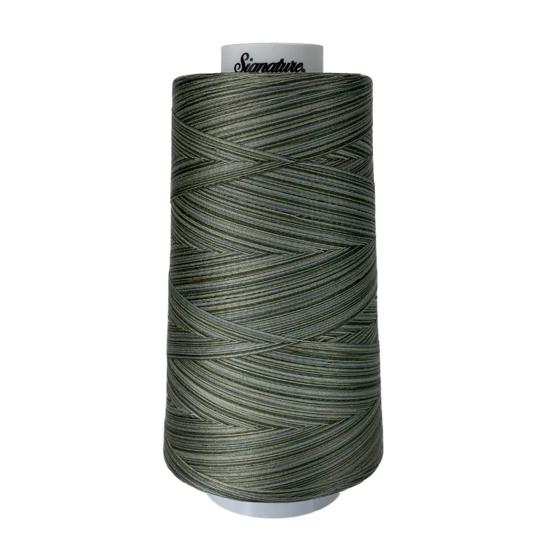 M86 Greyish Greens Signature Cotton Variegated Thread - Linda's Electric Quilters
