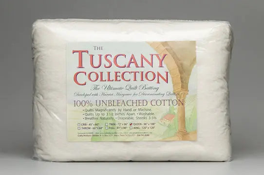 Hobbs Tuscany 100% hot Unbleached Cotton Batting - King Size 120