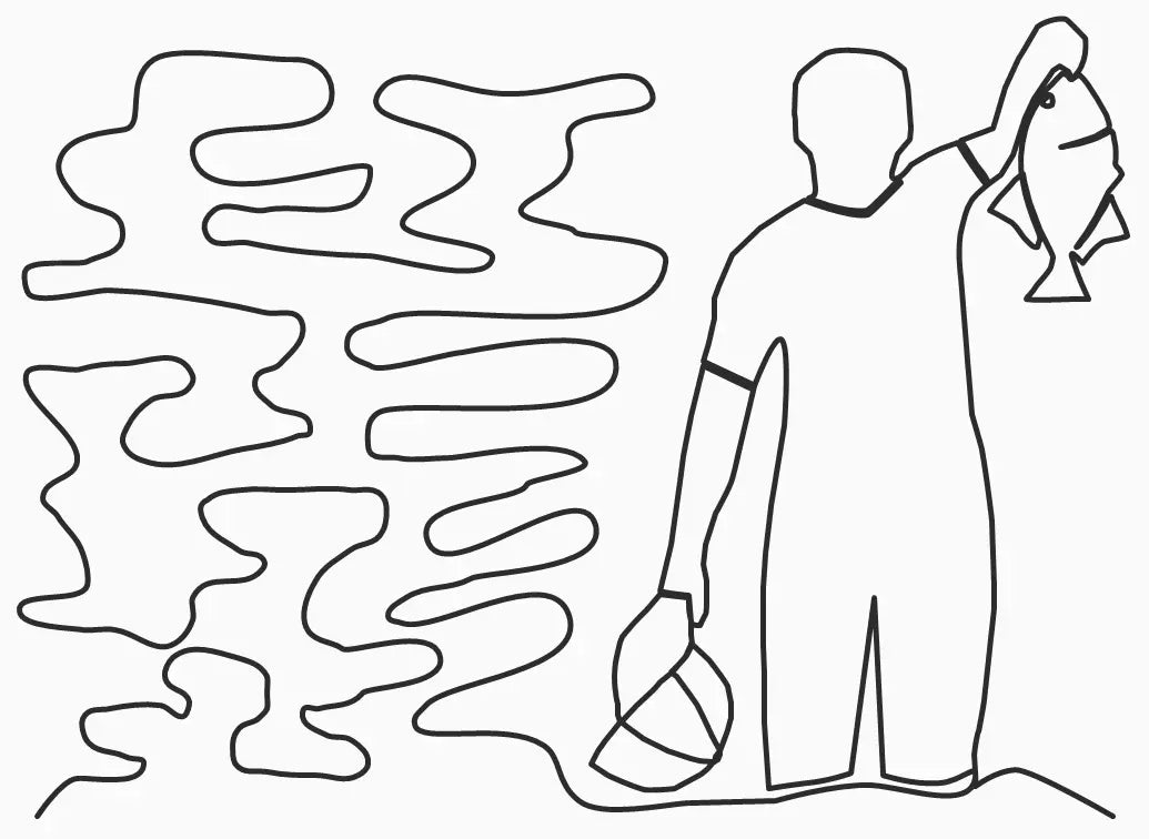 Ryan's Big Fish Catch E2E - Linda's Electric Quilters