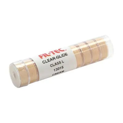 13015 Cream Prewound Clear-Glide Style L Bobbin Tube - Linda's Electric Quilters