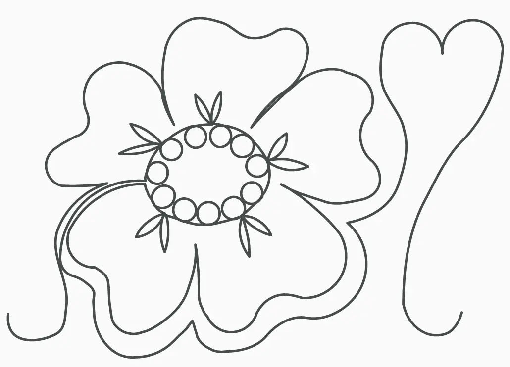 Flowers and Hearts Digital E2E - Linda's Electric Quilters