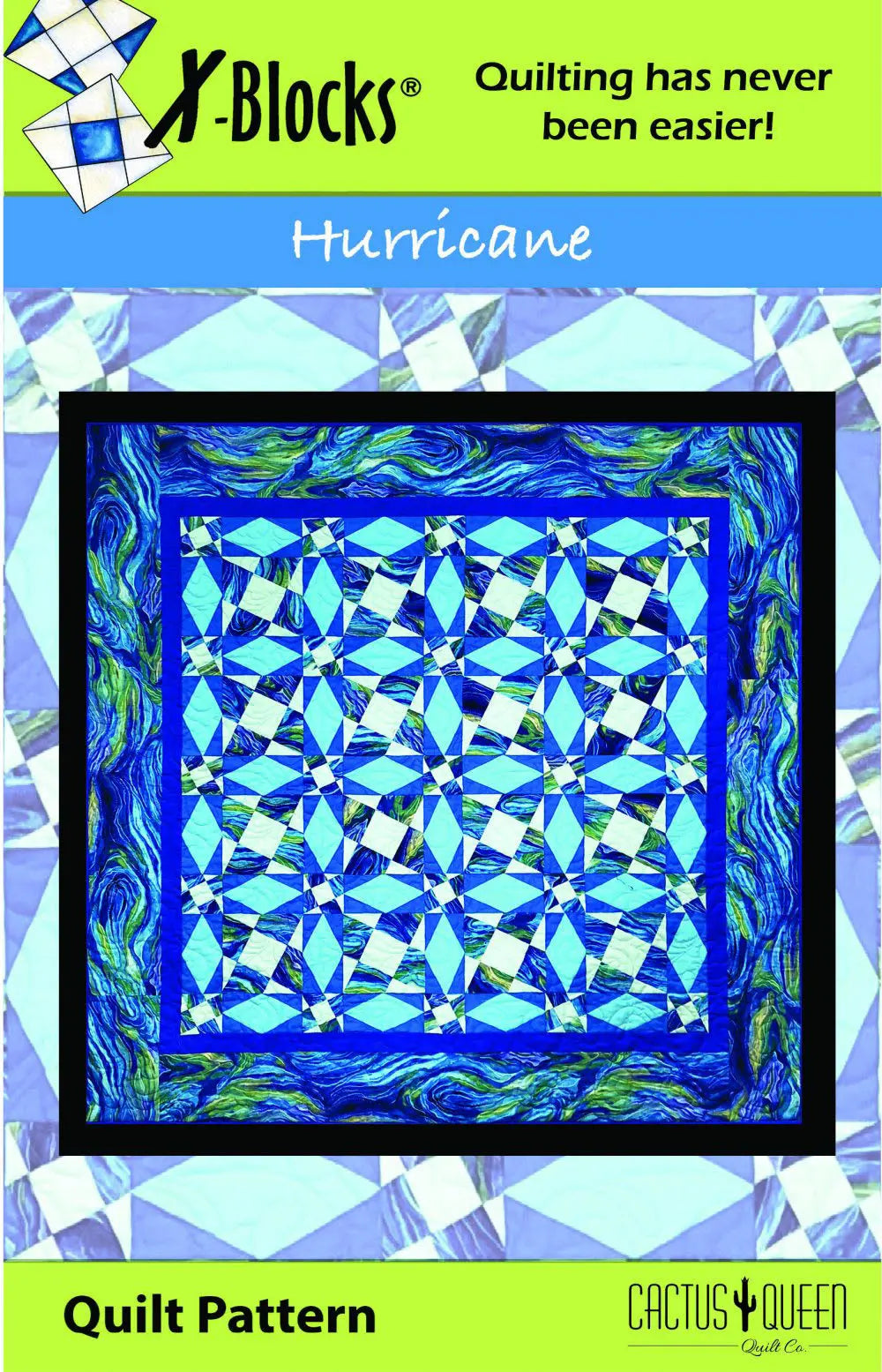 X-Block Hurricane Pattern - Linda's Electric Quilters