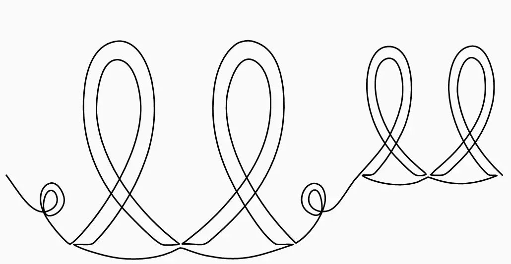 Ribbon Hearts E2E - Linda's Electric Quilters