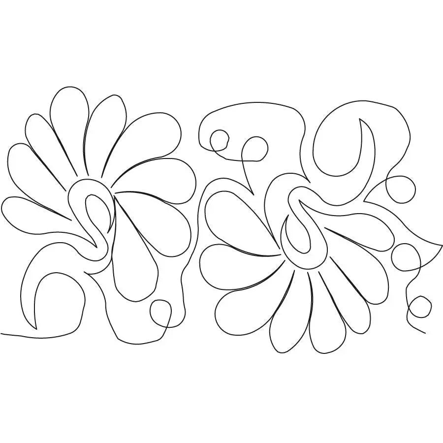 Fancy Feathered Flamingos 1 Digital E2E - Linda's Electric Quilters