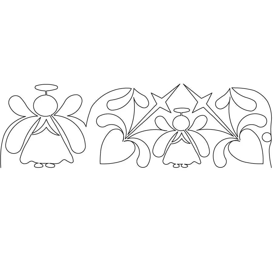 Feathered Angels Digital E2E - Linda's Electric Quilters