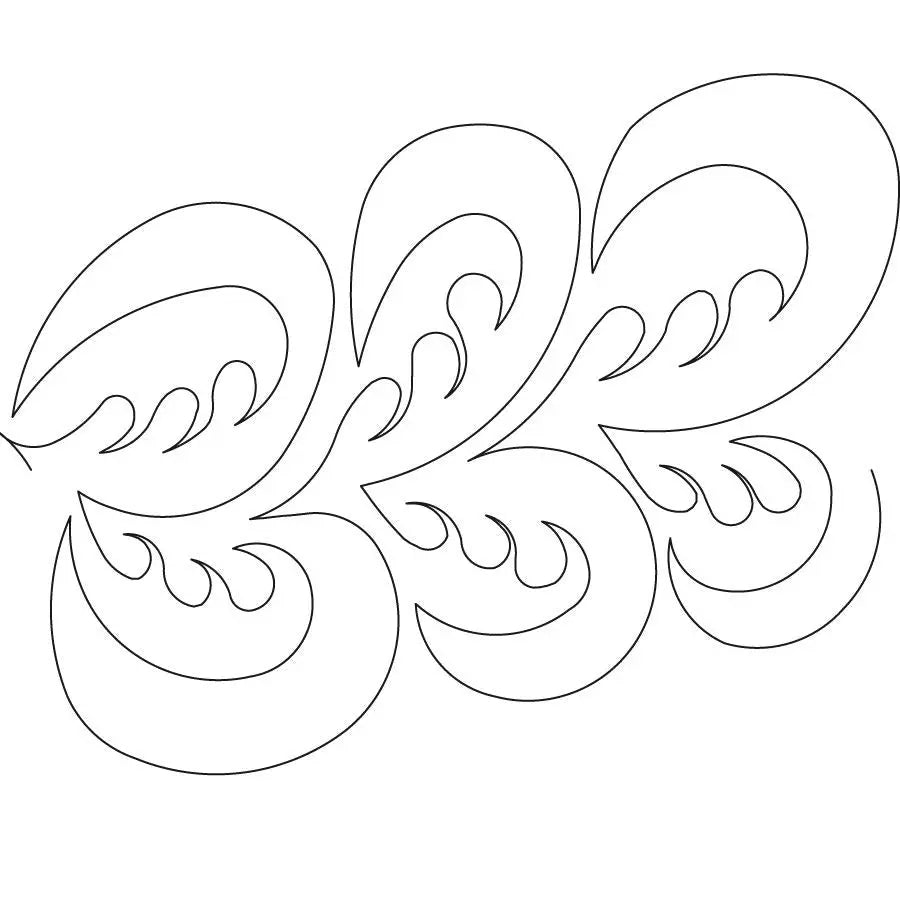 Feathered Swirls 1 Digital E2E - Linda's Electric Quilters