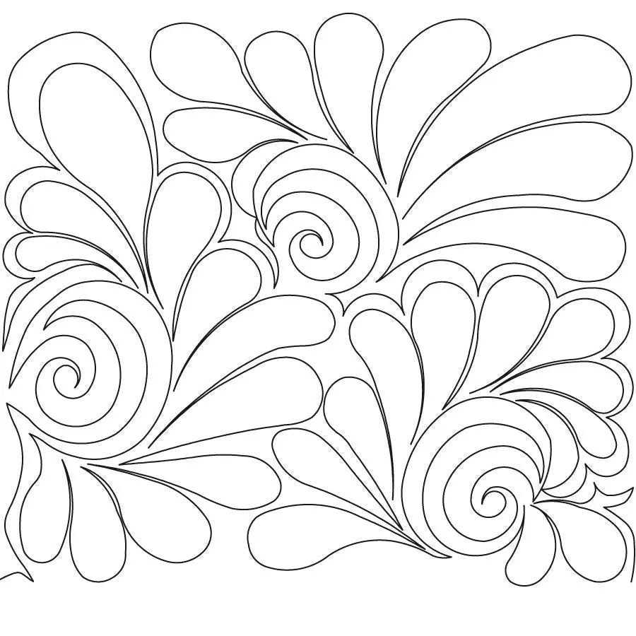 Feathered Swirls 2 Digital E2E - Linda's Electric Quilters