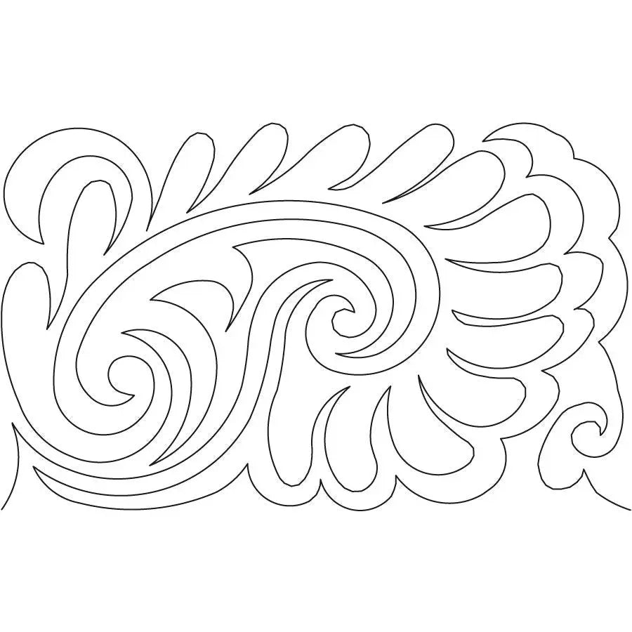 Paisley Study E2E - Linda's Electric Quilters