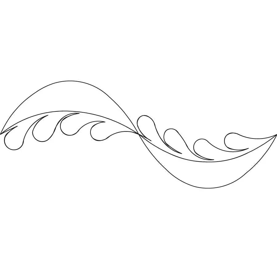 Ribbon Feather E2E - Linda's Electric Quilters