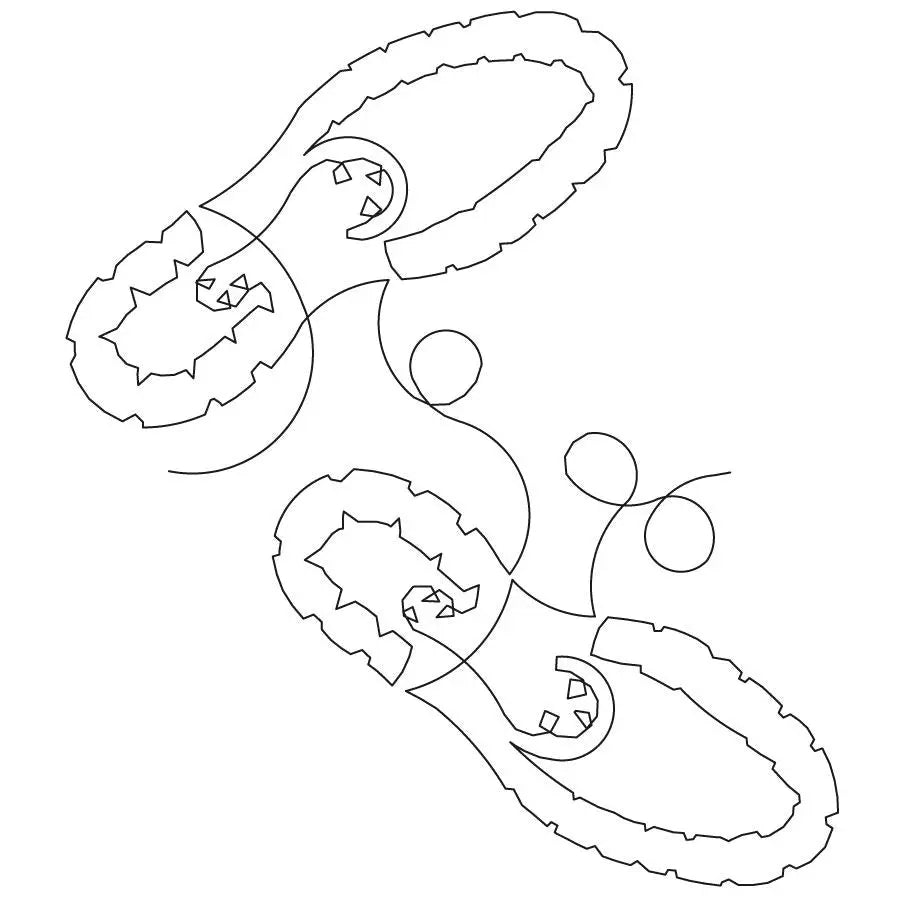 Running in Circles E2E - Linda's Electric Quilters