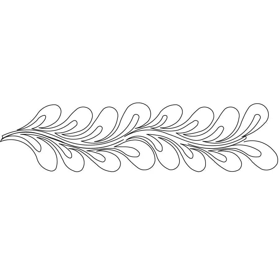 Teardrop Feather E2E - Linda's Electric Quilters