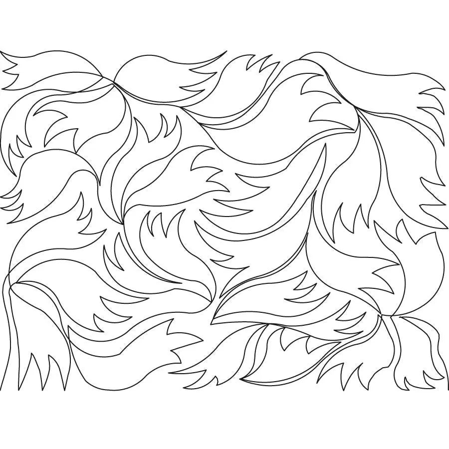 Triad Ferns E2E - Linda's Electric Quilters