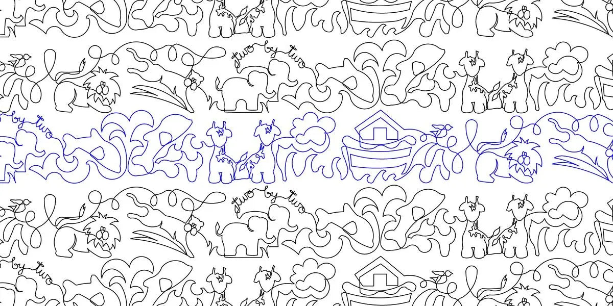 Two by Two E2E - Linda's Electric Quilters