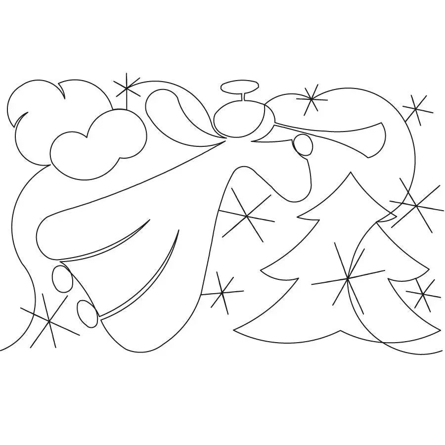 Winter Angel E2E - Linda's Electric Quilters