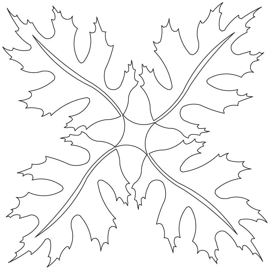 Autumn Leaves Small Block - Linda's Electric Quilters