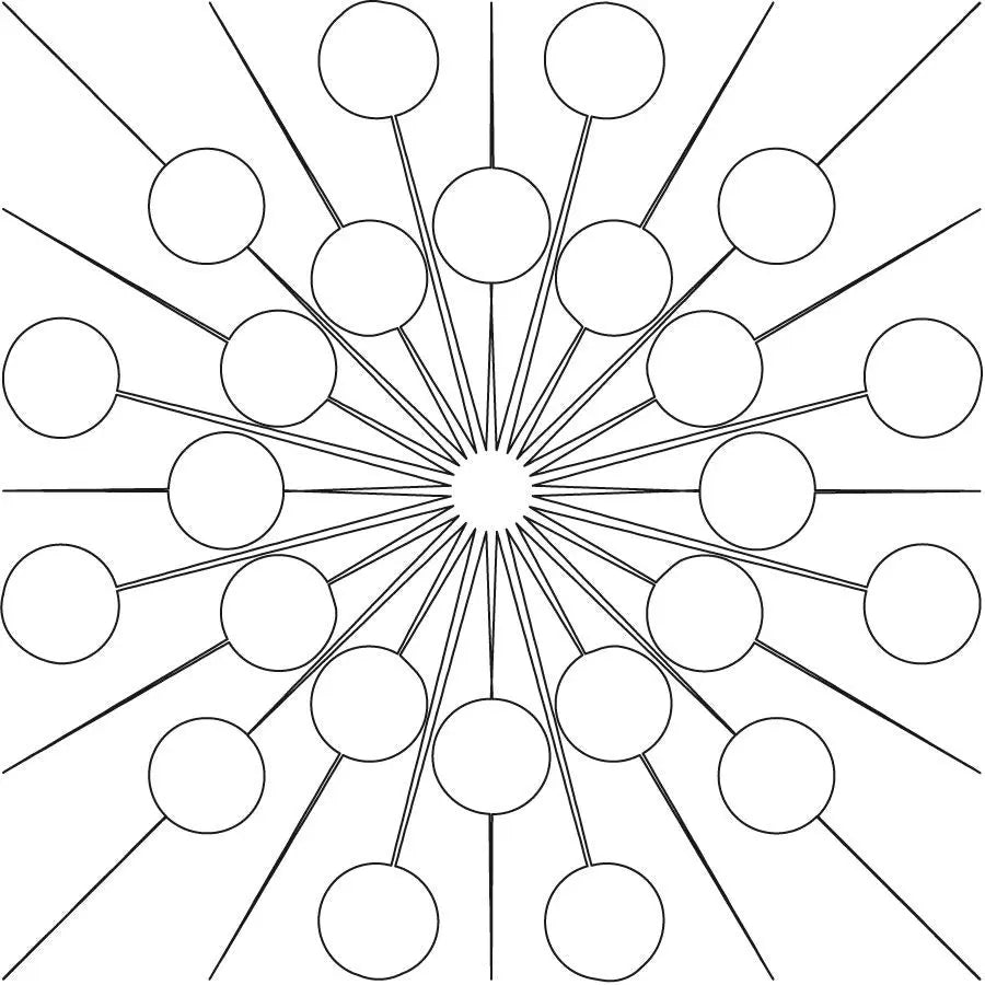 Bubbles Sunburst Fill - Linda's Electric Quilters