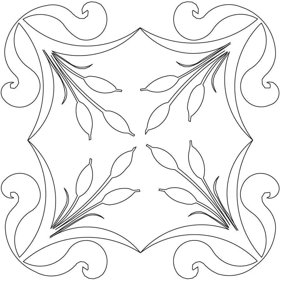 Bull Rushes 2 Block - Linda's Electric Quilters