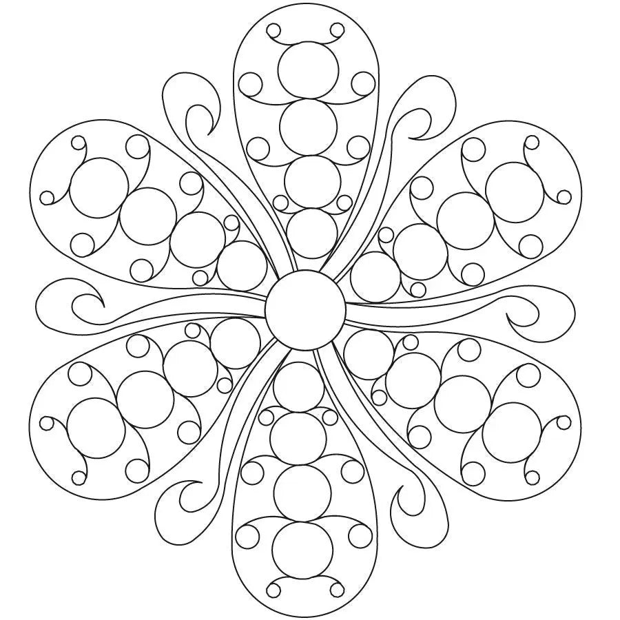 Caterpillar Fleather 6 Petal Block - Linda's Electric Quilters