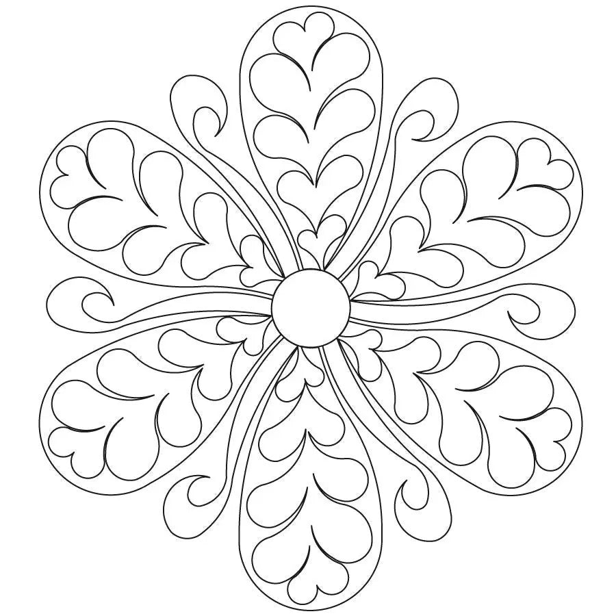 Close to my Heart Fleather 6 Petal Block - Linda's Electric Quilters