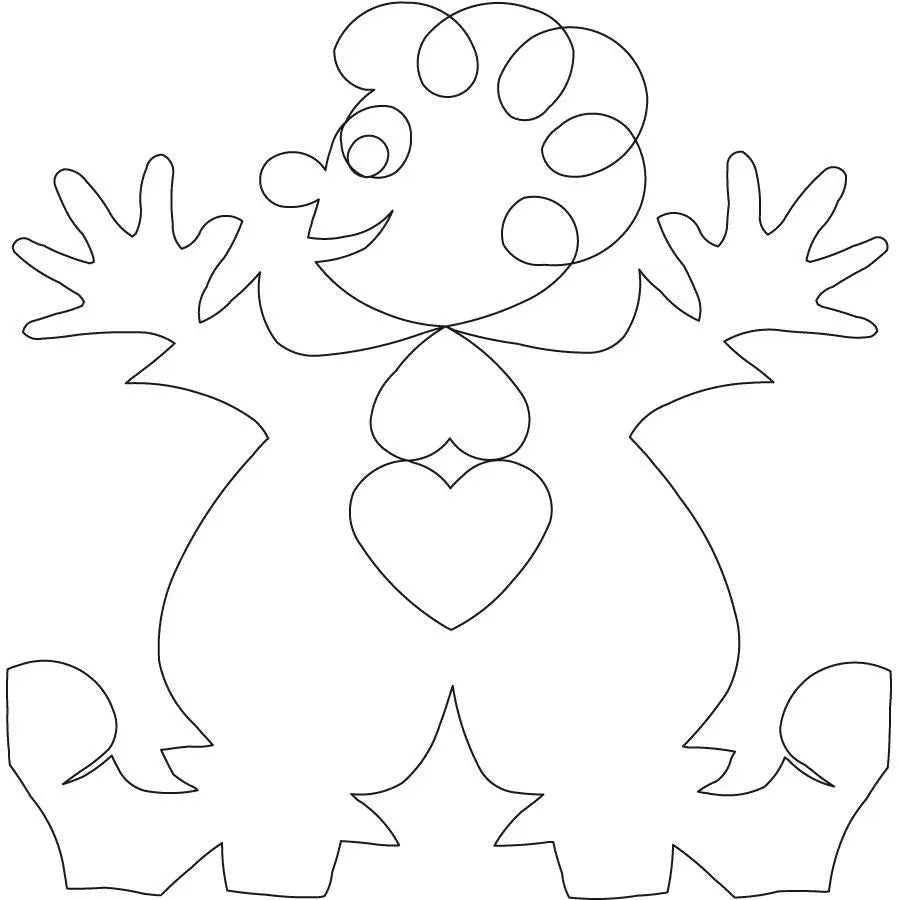 Clown Cutey Block - Linda's Electric Quilters