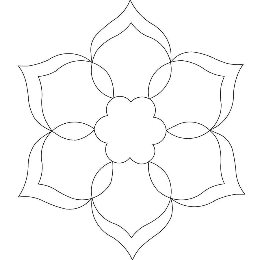 Creamcup Block - Linda's Electric Quilters