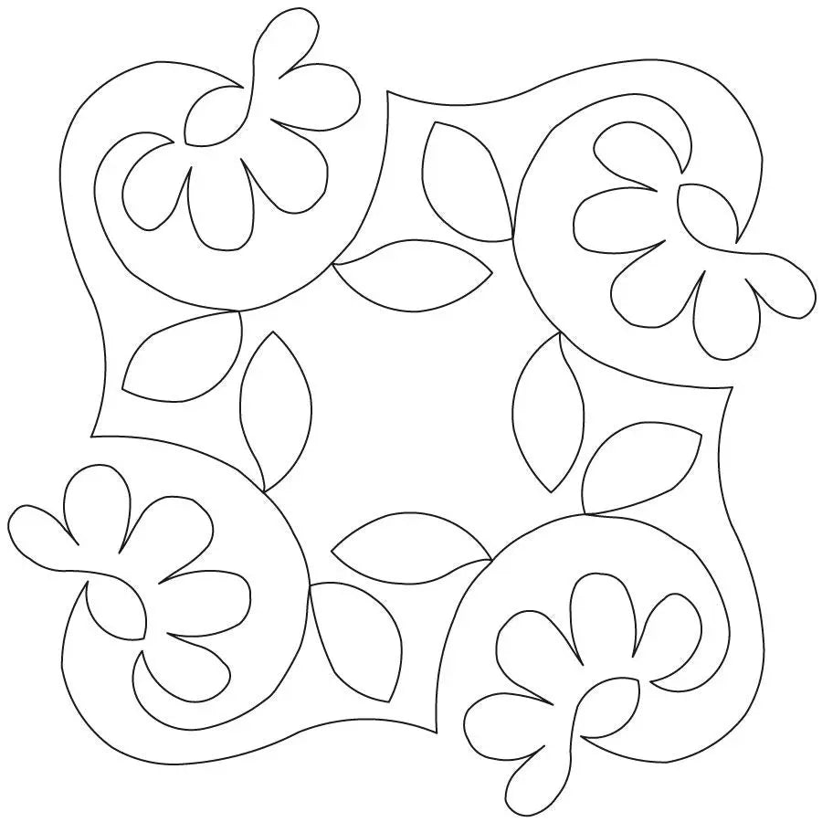 Daisy 2 Block - Linda's Electric Quilters