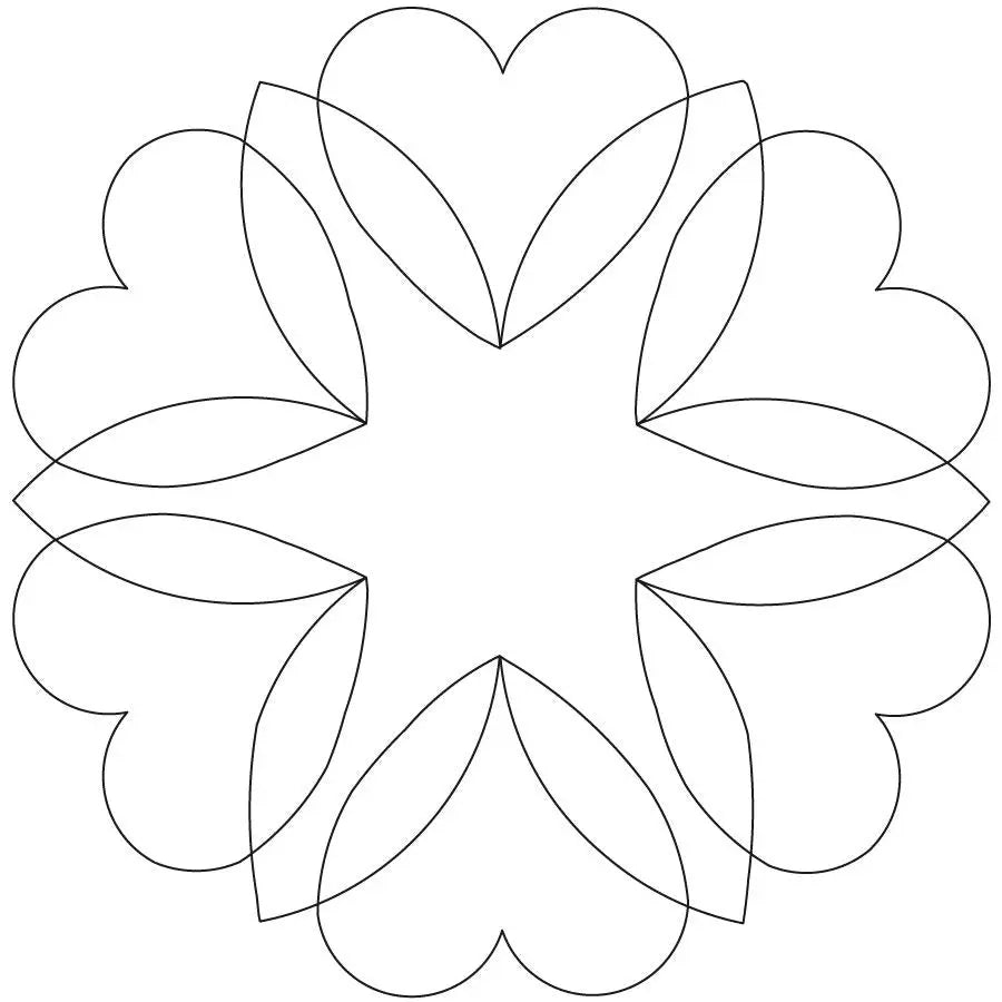 Dancing Hearts Block - Linda's Electric Quilters