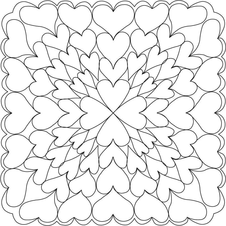 Dimensional Heart Fill - Linda's Electric Quilters