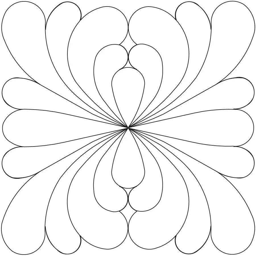 Dotted Fleather Simple Block - Linda's Electric Quilters