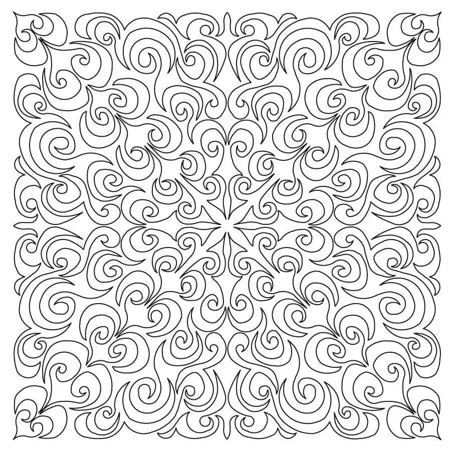 Echo Swirl Meandering Fill - Linda's Electric Quilters