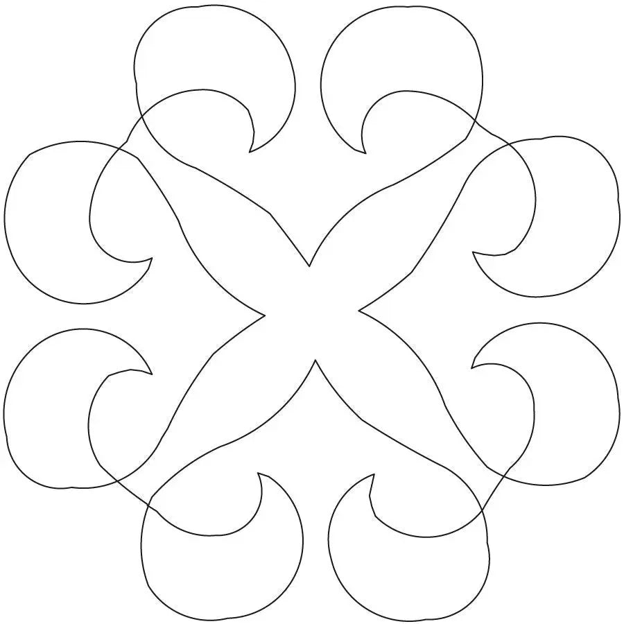 Evangeline Block - Linda's Electric Quilters